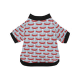 Sausage Pattern Print Design 02 All Over Print Pet Dog Round Neck Fuzzy Shirt