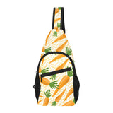 Carrot Pattern Print Design 01 All Over Print Chest Bag