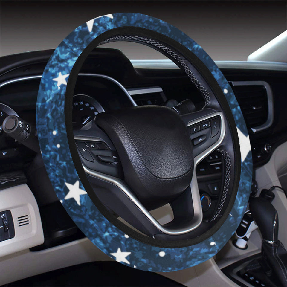Night sky star pattern Car Steering Wheel Cover