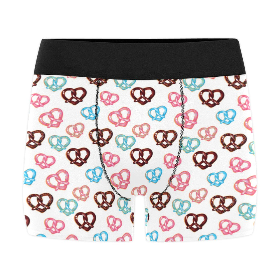 Pretzels Pattern Print Design 04 Men's All Over Print Boxer Briefs Men's Underwear