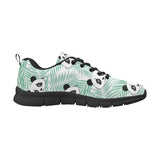 Panda pattern tropical leaves background Men's Sneaker Shoes