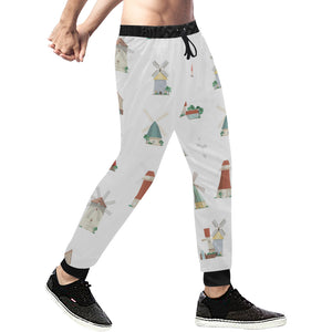 windmill design pattern Unisex Casual Sweatpants