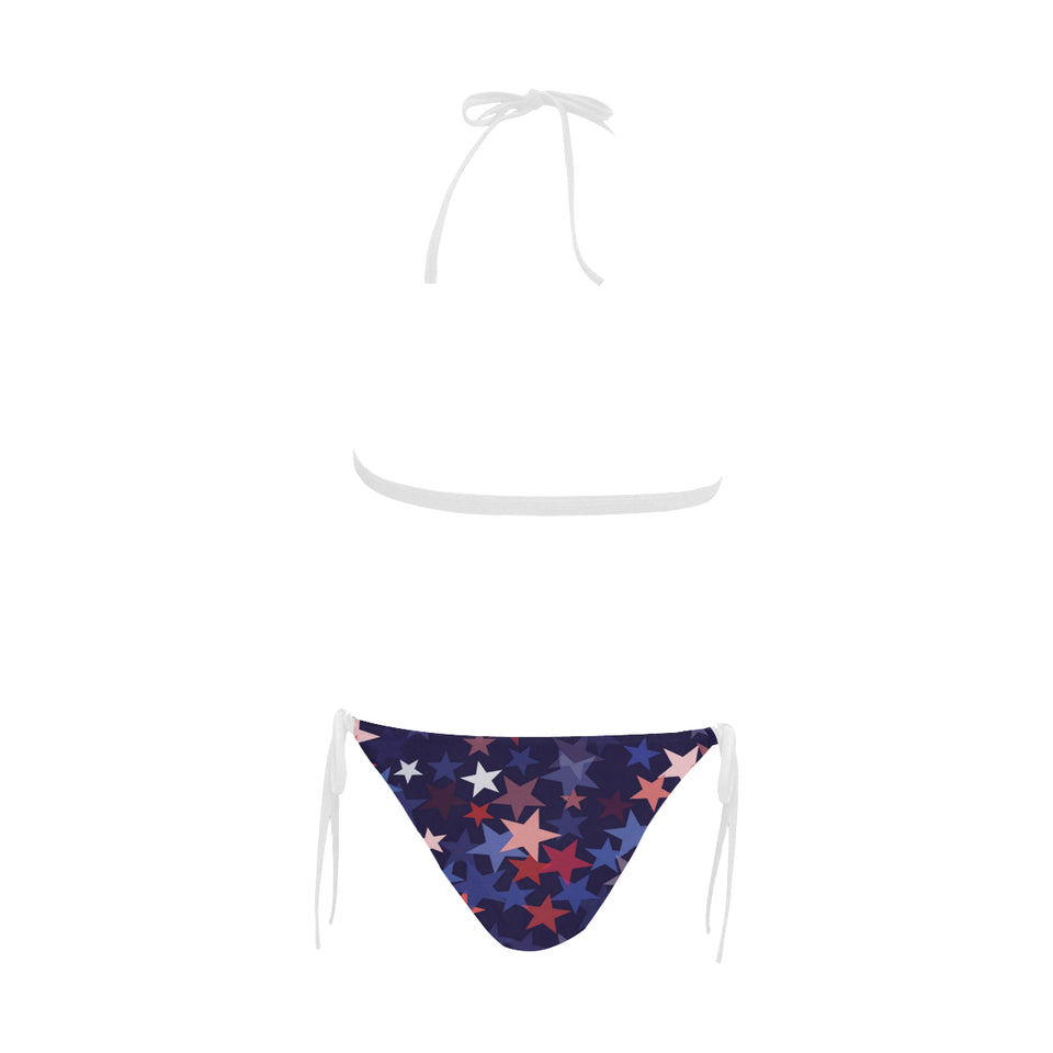 Red blue star pattern Sexy Bikinis Two-Piece Swimsuits