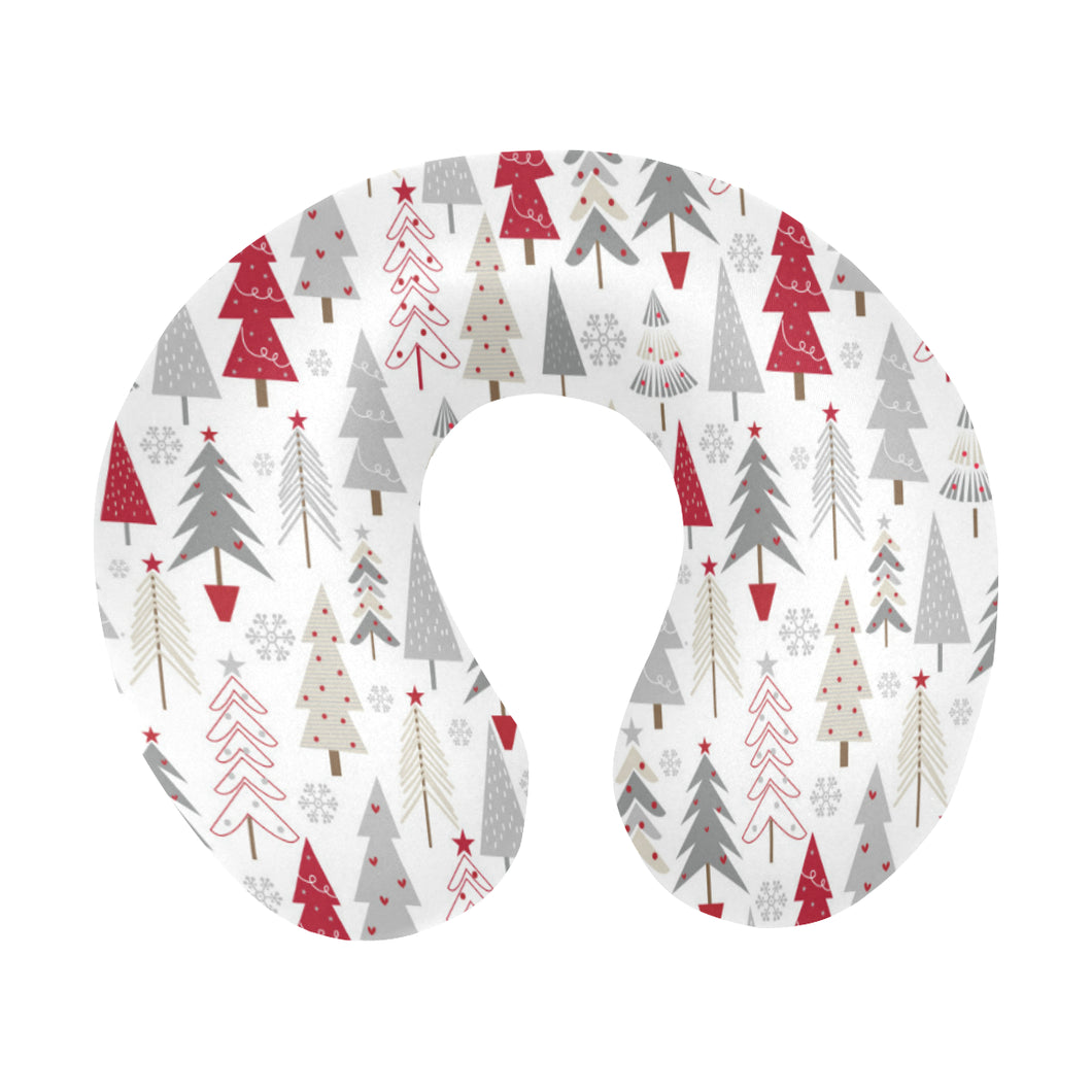 Cute Christmas tree pattern U-Shaped Travel Neck Pillow
