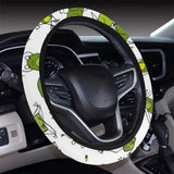 Sketch funny frog pattern Car Steering Wheel Cover
