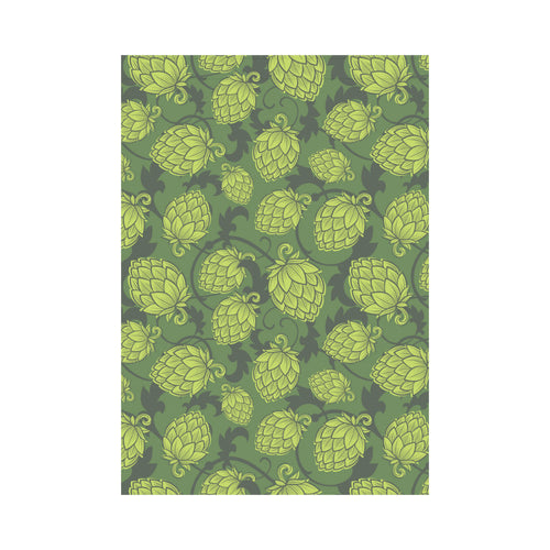 Hop pattern Hop cone background House Flag Garden Flag