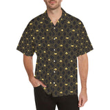 Casino Cards Suits Pattern Print Design 01 Men's All Over Print Hawaiian Shirt (Model T58)