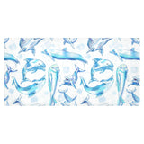 Watercolor dolphin pattern Tablecloth