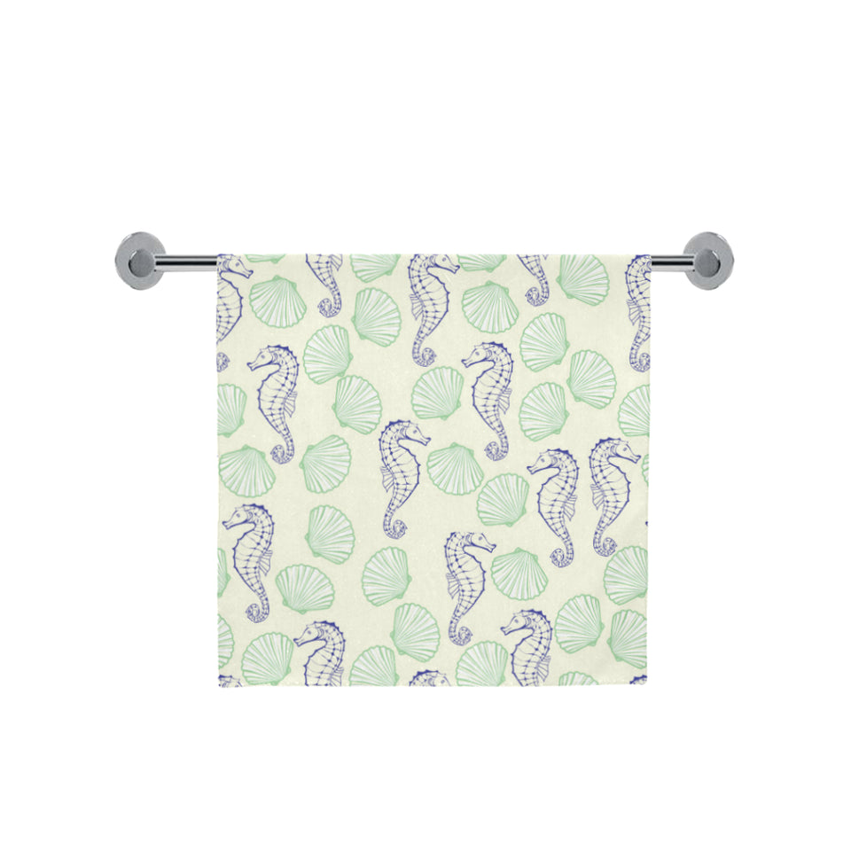 Seahorse shell pattern Bath Towel
