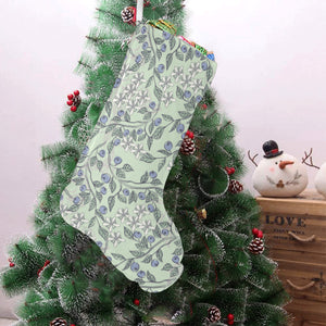 hand drawn blueberry pattern Christmas Stocking