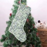 hand drawn blueberry pattern Christmas Stocking