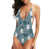 Cute rabbit pattern Women's One-Piece Swimsuit