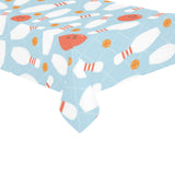 Bowling ball bowling pins blue blackground Tablecloth