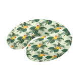 Beautiful parrot palm leaves pattern U-Shaped Travel Neck Pillow