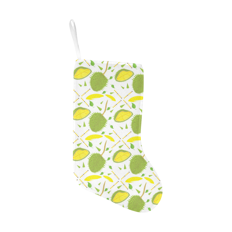 Durian pattern background Christmas Stocking