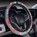 Hand drawn colorful starfish Car Steering Wheel Cover