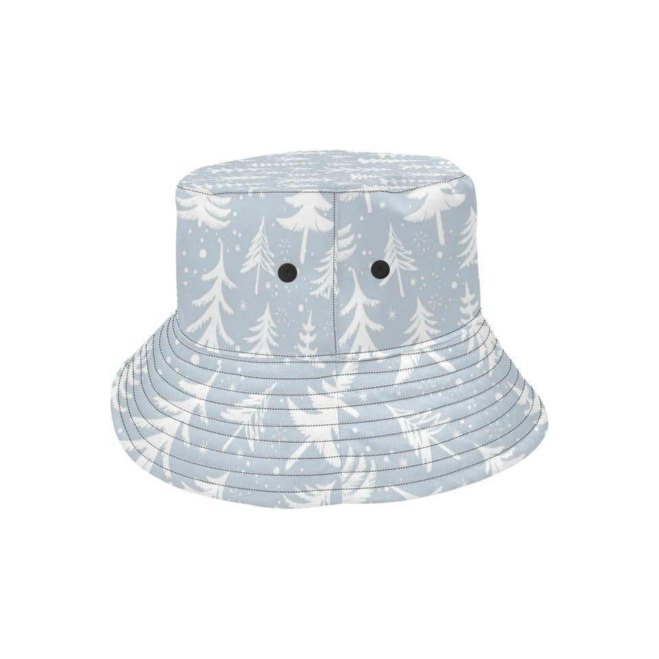 Christmas tree winter forest pattern Unisex Bucket Hat
