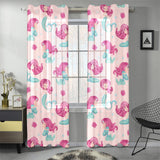 Cute little mermaid pattern Gauze Curtain