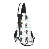 Cute ninja katana sword pattern All Over Print Chest Bag