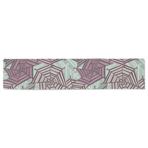 Spider web cobweb design color pattern Table Runner