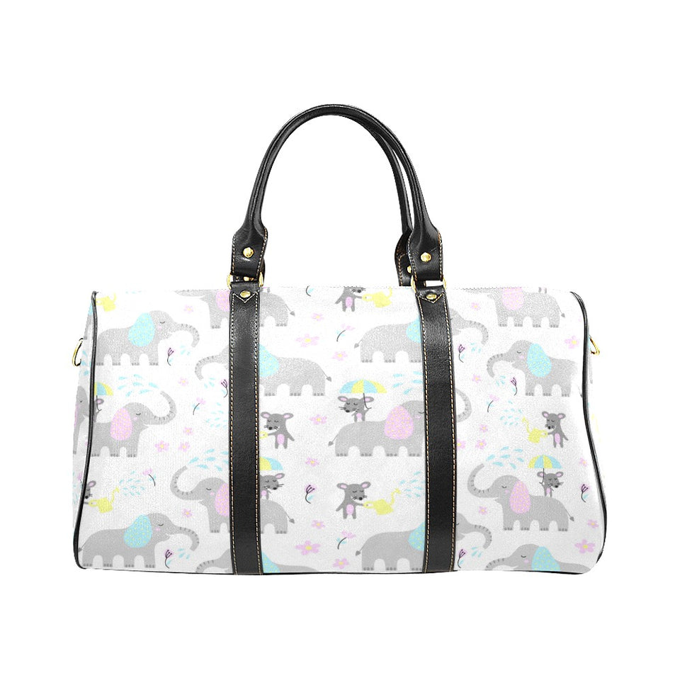 Cute elephant mouse pattern Travel Bag
