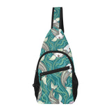 Koi Fish Carp Fish lotus pattern All Over Print Chest Bag