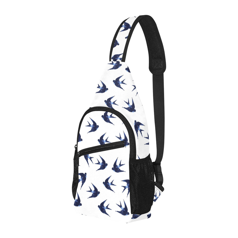 Swallow Pattern Print Design 03 All Over Print Chest Bag