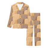 Bread Toast Pattern Print Design 04 Women's Long Pajama Set
