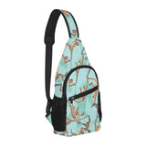 Monkey Palm tree background All Over Print Chest Bag