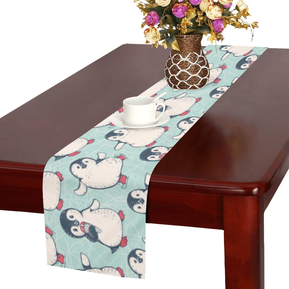 Cute Penguin pattern Table Runner