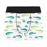 watercolor crocodile pattern Men's All Over Print Boxer Briefs Men's Underwear