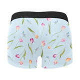 Watercolor Tulips pattern Men's All Over Print Boxer Briefs Men's Underwear