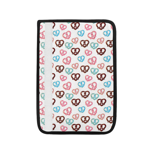 Pretzels Pattern Print Design 04 Car Seat Belt Cover