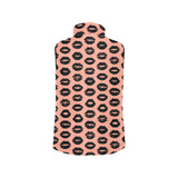 Lips Pattern Print Design 02 Men's Padded Vest