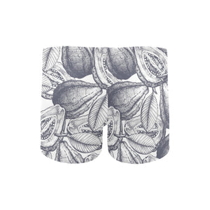 Guava tropical hand drawn pattern Men's Swimming Trunks