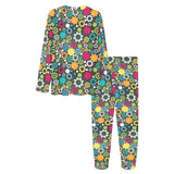 Gear Pattern Print Design 03 Women's All Over Print Pajama Set