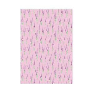 Lavender pattern pink background House Flag Garden Flag