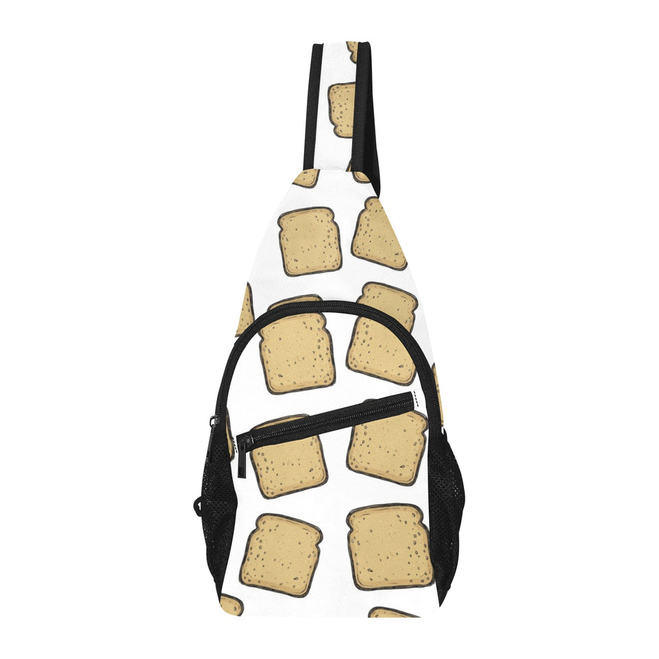 Bread Toast Pattern Print Design 03 All Over Print Chest Bag