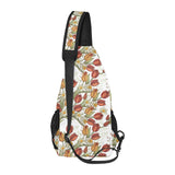 Red tulips and daffodils pattern All Over Print Chest Bag