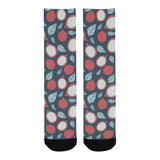 dragon fruits dark blue background Crew Socks