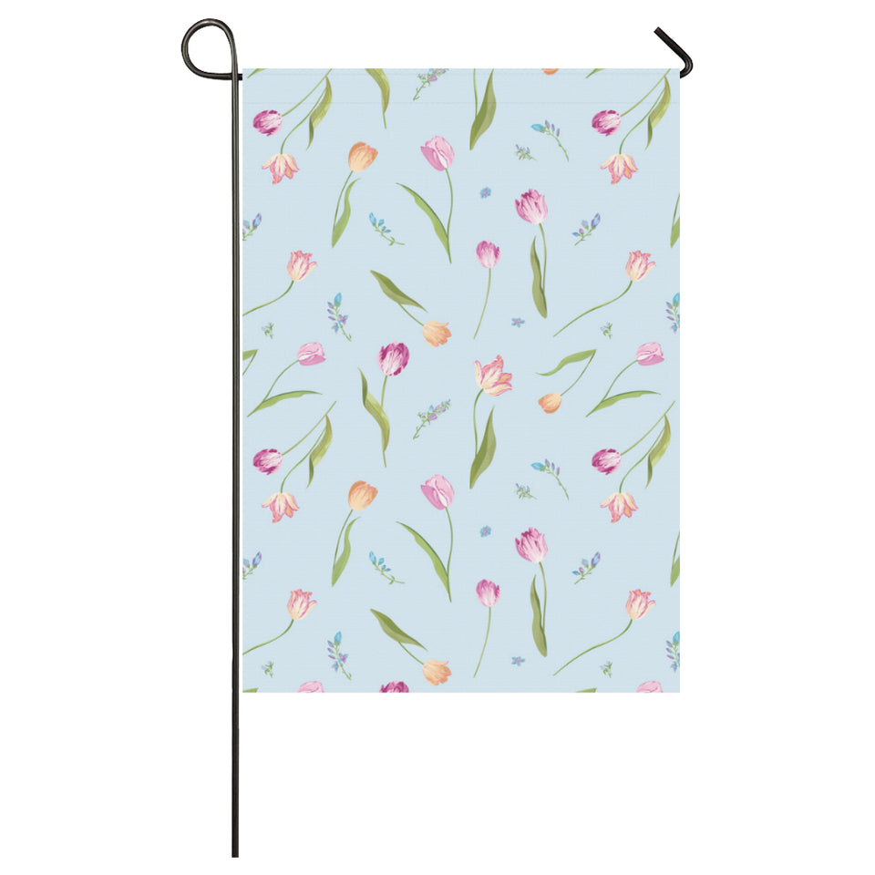 Watercolor Tulips pattern House Flag Garden Flag