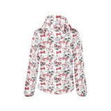 Yorkshire Terrier Pattern Print Design 04 Women's Padded Hooded Jacket