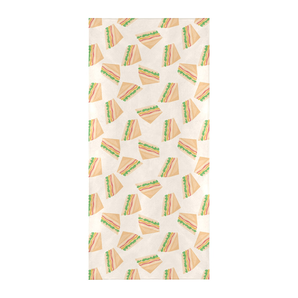 Sandwich Pattern Print Design 01 Beach Towel