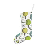 Hot Air Balloon Bird Cloud Pattern Christmas Stocking