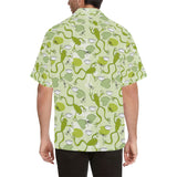 Cute frog dragonfly pattern Men's All Over Print Hawaiian Shirt