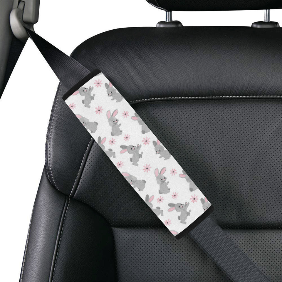 Watercolor cute rabbit pattern Car Seat Belt Cover