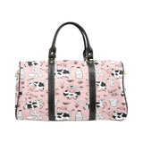 Cows milk product pink background Travel Bag