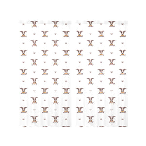 Greyhound Pattern Print Design 05 Gauze Curtain