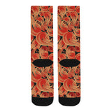 Fire flame pattern Crew Socks