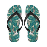 Koi Fish Carp Fish lotus pattern Unisex Flip Flops